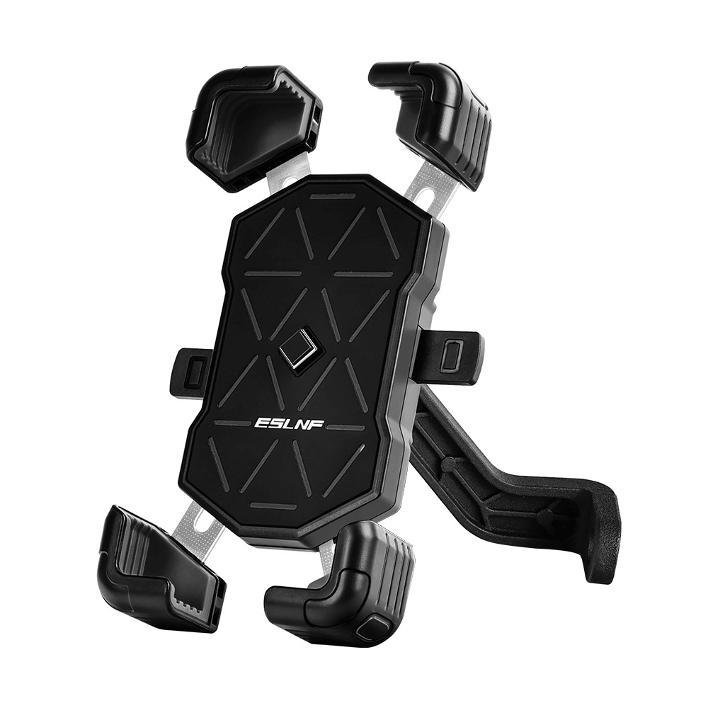 ESLNF Universal Bike Phone Mount - 360° Rotation, Shockproof 4-Claw Grip, One-Hand Operation for 4.5-7.2 Inch Phones