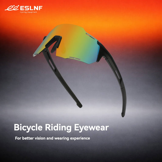 ESLNF Professional Sports Cycling Glasses - Windproof, Sandproof & Impact Resistant, PC Lens for Cycling, Running, Hiking