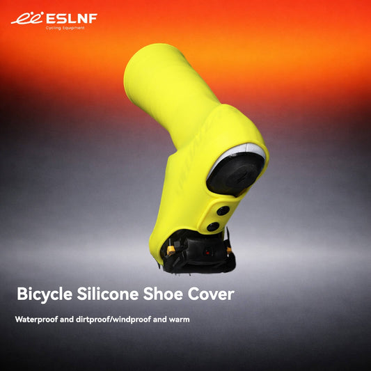 ESLNF Waterproof Cycling Shoe Covers - Silicone Bike Overshoes Windproof Thermal | MTB Road Cycling