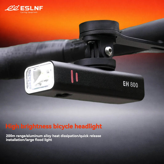 ESLNF High Lumen Bike Front Light - 800LM Aluminum Alloy Rechargeable Bicycle Headlight with 4 Modes, Quick Release & Under Mount