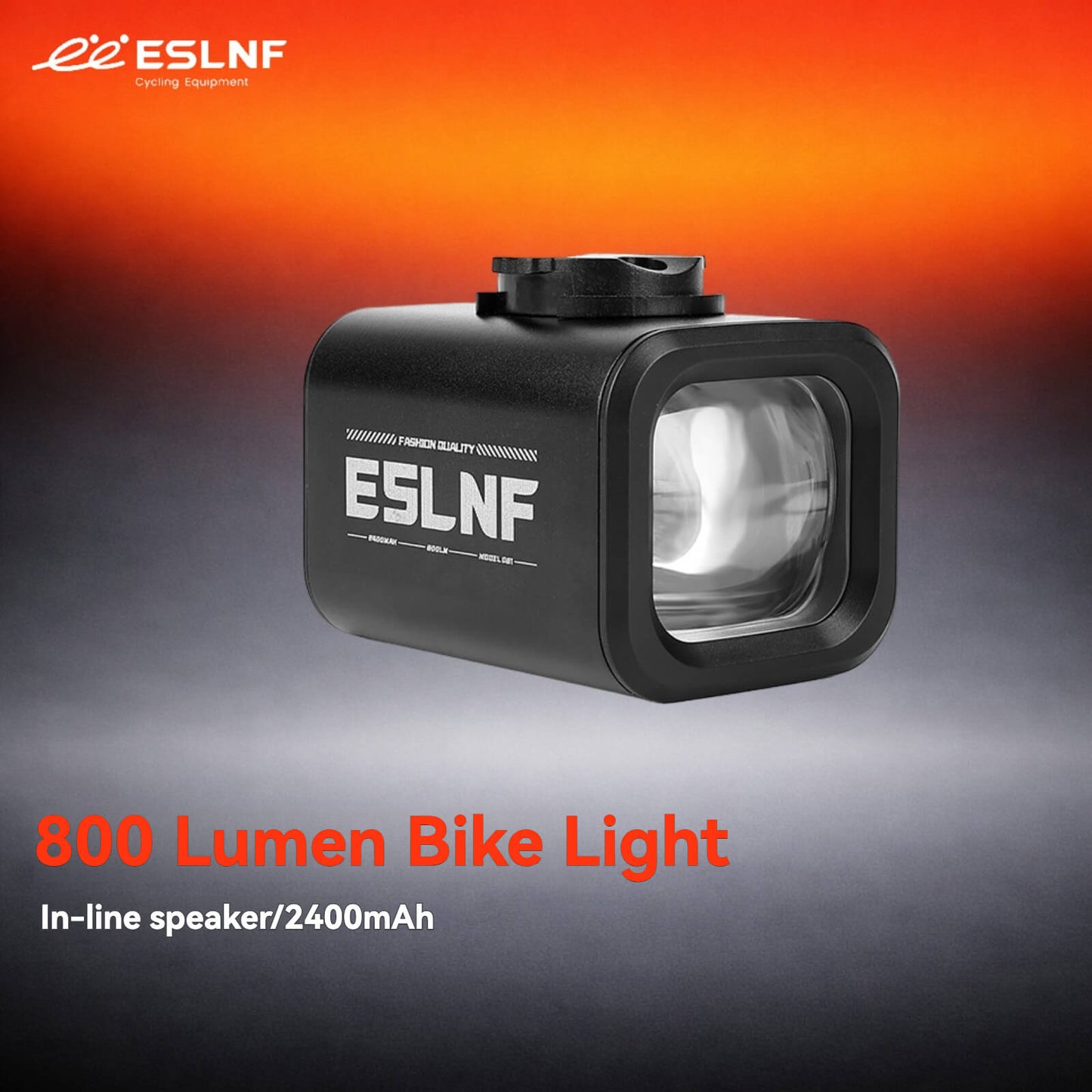 ESLNF 800LM Bike Light Set - USB Rechargeable Front Lamp & Siren Horn for Night Cycling