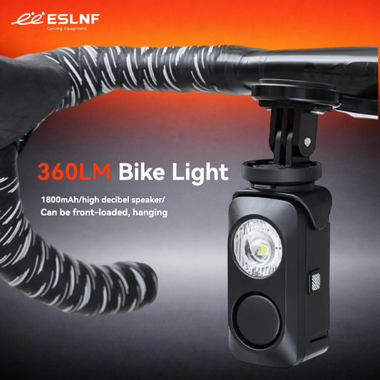 Eslnf Bicycle lights, high-brightness remote control horn lights, long-range waterproof night riding lights, mountain road bikes, outdoor riding equipment