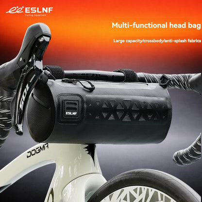 ESLNF 2L Bike Handlebar Bag - Waterproof Bicycle Front Bag with Clear Window, Adjustable Mount for Road & MTB