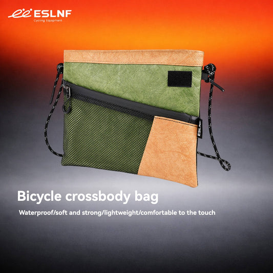 ESLNF Waterproof Bike Handlebar Bag, TPU Composite Top Tube Bag, High-Density Abrasion-Resistant Cycling Gear
