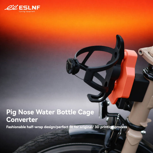 The ESLNF folding bike pig's nose water bottle holder conversion seat is suitable for converting a small cloth large store front water bottle holder into a bicycle riding accessory