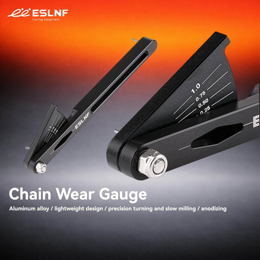 ESLNF Bike Chain Wear Indicator | CNC Aluminum Alloy Precision Chain Checker Tool