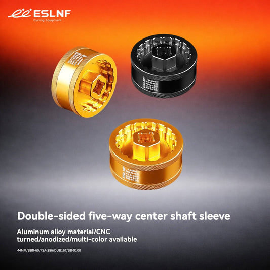 ESLNF 5-in-1 Bottom Bracket Tool - CNC Aluminum Double-Sided Socket for Shimano/SRAM/FSA