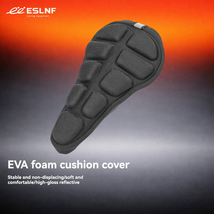 ESLNF cross-border bicycle seat cover, road bike shock-absorbing reflective EVA seat cover, mountain bike riding saddle accessories