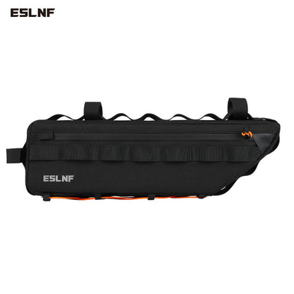 ESLNF Bicycle bag lower tube bag, large-capacity portable waterproof bicycle, mountain and road bike special crossbeam bag equipment accessories