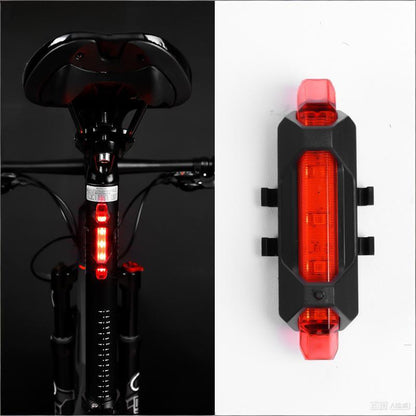ESLNF High-Brightness USB Rechargeable Bike Tail Light - Multi-Mode Flashing, Waterproof & Shockproof for MTB & Road Bikes