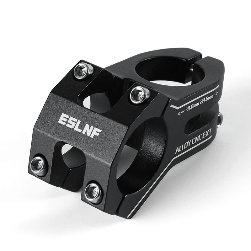 ESLNF Aluminum Alloy Bike Stem - CNC Machined, Lightweight Short Stem for MTB and Road Bikes