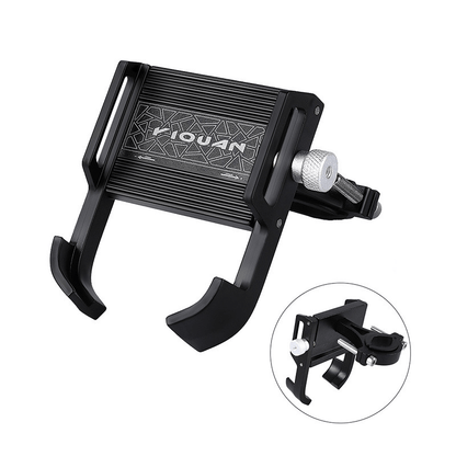 ESLNF Aluminum Alloy Bike Phone Mount - Stem Cap Installation, 360° Rotation, Shockproof for Road & Mountain Bikes
