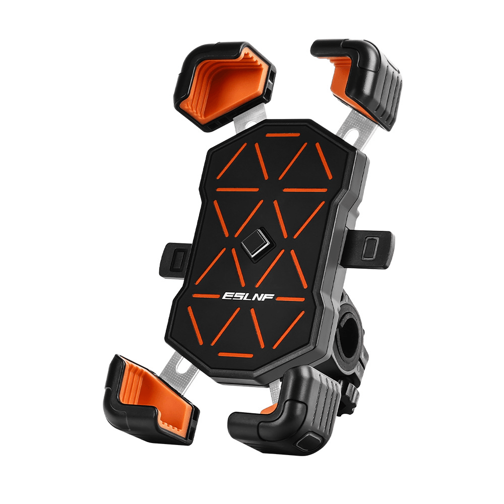 ESLNF Universal Bike Phone Mount - 360° Rotation, Shockproof 4-Claw Grip, One-Hand Operation for 4.5-7.2 Inch Phones