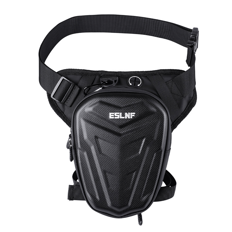 ESLNF Motorcycle Leg Bag - Waterproof EVA Hard Shell, Expandable Capacity, Adjustable Waist & Leg Straps, Riding Waist Pack