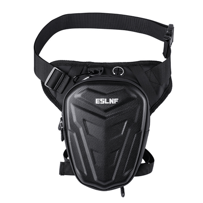 ESLNF Motorcycle Leg Bag - Waterproof EVA Hard Shell, Expandable Capacity, Adjustable Waist & Leg Straps, Riding Waist Pack