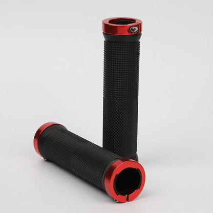 ESLNF Bike Lock-On Grips - Comfortable Anti-Slip Shock Absorption, Aluminum Alloy Lock Ring, for MTB Road Bike