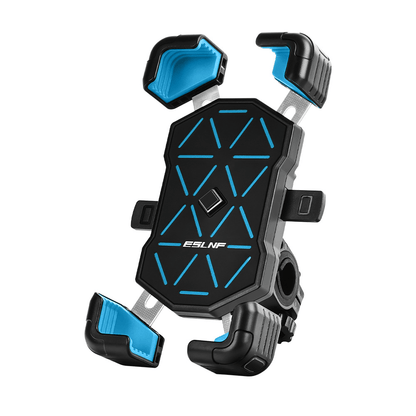 ESLNF Universal Bike Phone Mount - 360° Rotation, Shockproof 4-Claw Grip, One-Hand Operation for 4.5-7.2 Inch Phones