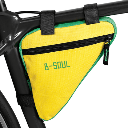 ESLNF Bicycle Frame Triangle Bag - Large Capacity Storage, 3-Point Stable Mount, Leg-Friendly Design for MTB & Road Bikes