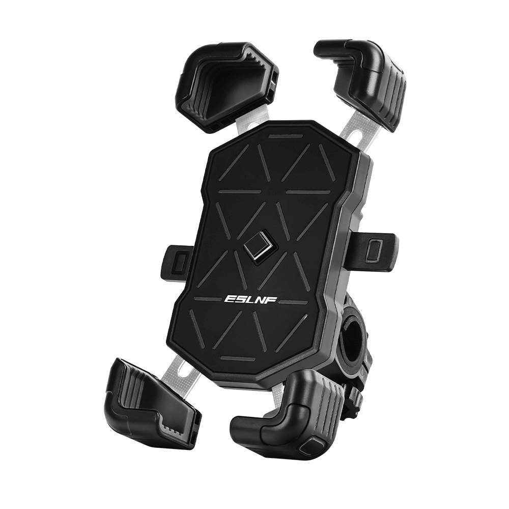 ESLNF Universal Bike Phone Mount - 360° Rotation, Shockproof 4-Claw Grip, One-Hand Operation for 4.5-7.2 Inch Phones