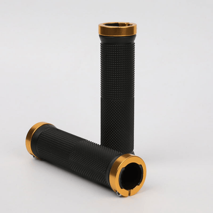 ESLNF Bike Lock-On Grips - Comfortable Anti-Slip Shock Absorption, Aluminum Alloy Lock Ring, for MTB Road Bike