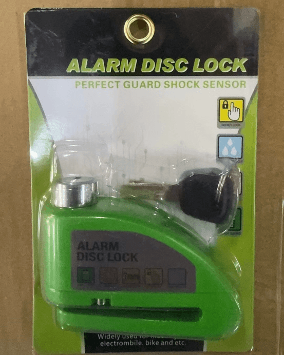 ESLNF High-Decibel Disc Brake Alarm Lock - 110dB Vibration Sensor Anti-Theft Lock, Zinc Alloy Waterproof Disc Lock