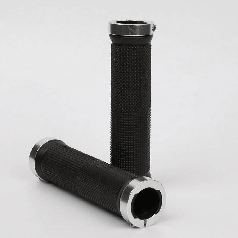 ESLNF Bike Lock-On Grips - Comfortable Anti-Slip Shock Absorption, Aluminum Alloy Lock Ring, for MTB Road Bike