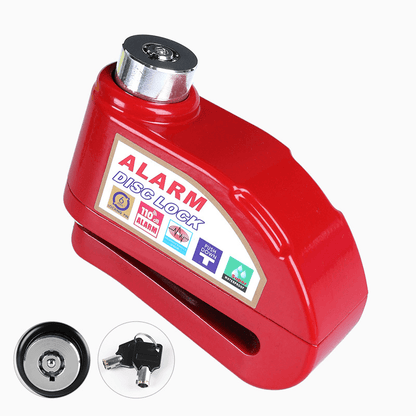 ESLNF High-Decibel Disc Brake Alarm Lock - 110dB Vibration Sensor Anti-Theft Lock, Zinc Alloy Waterproof Disc Lock