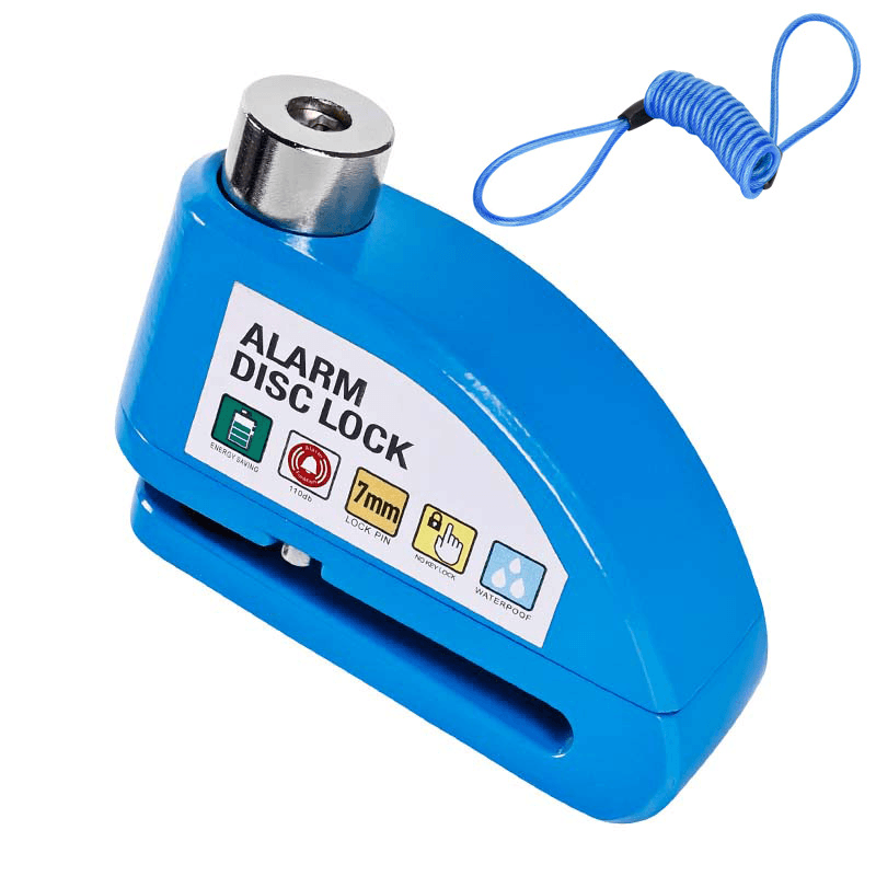 ESLNF High-Decibel Disc Brake Alarm Lock - 110dB Vibration Sensor Anti-Theft Lock, Zinc Alloy Waterproof Disc Lock