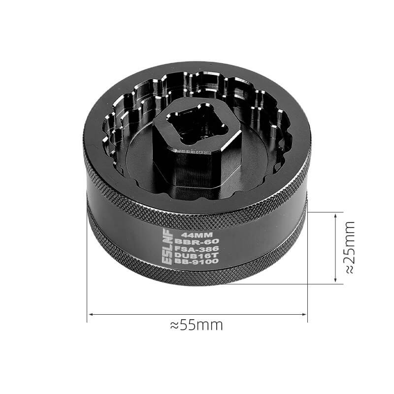 ESLNF 5-in-1 Bottom Bracket Tool - CNC Aluminum Double-Sided Socket for Shimano/SRAM/FSA