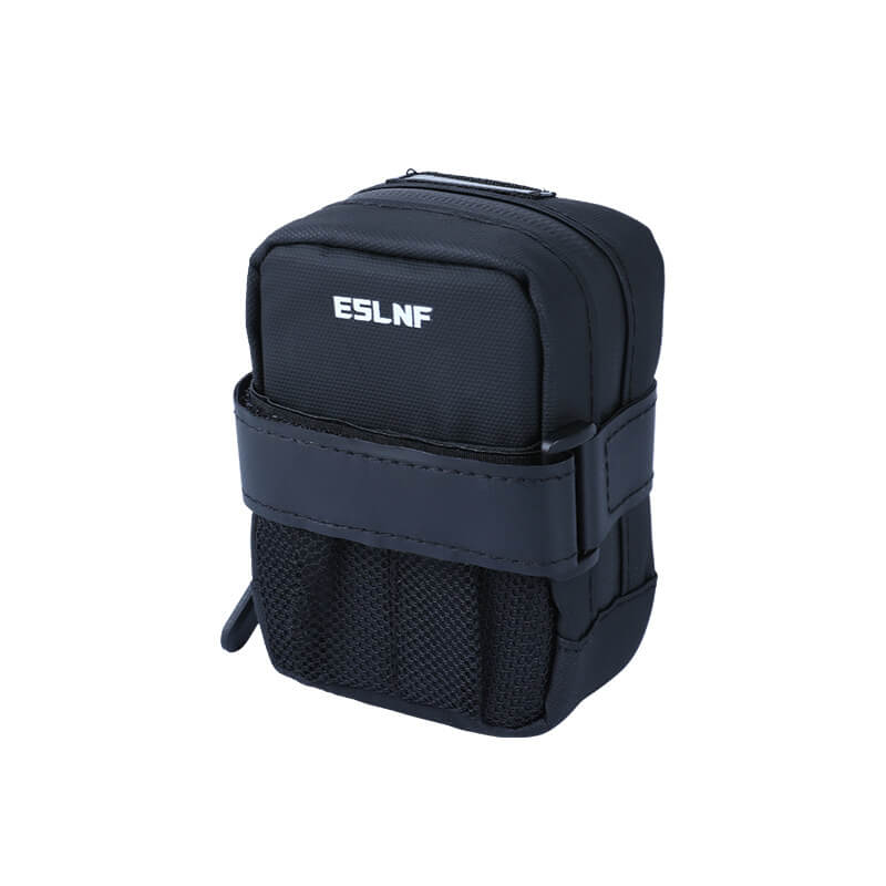 ESLNF Bike Mini Saddle Bag - Lightweight Waterproof Seat Pack with Mesh Pocket, Fits CO2 Cartridges, Secure Mount, Reflective
