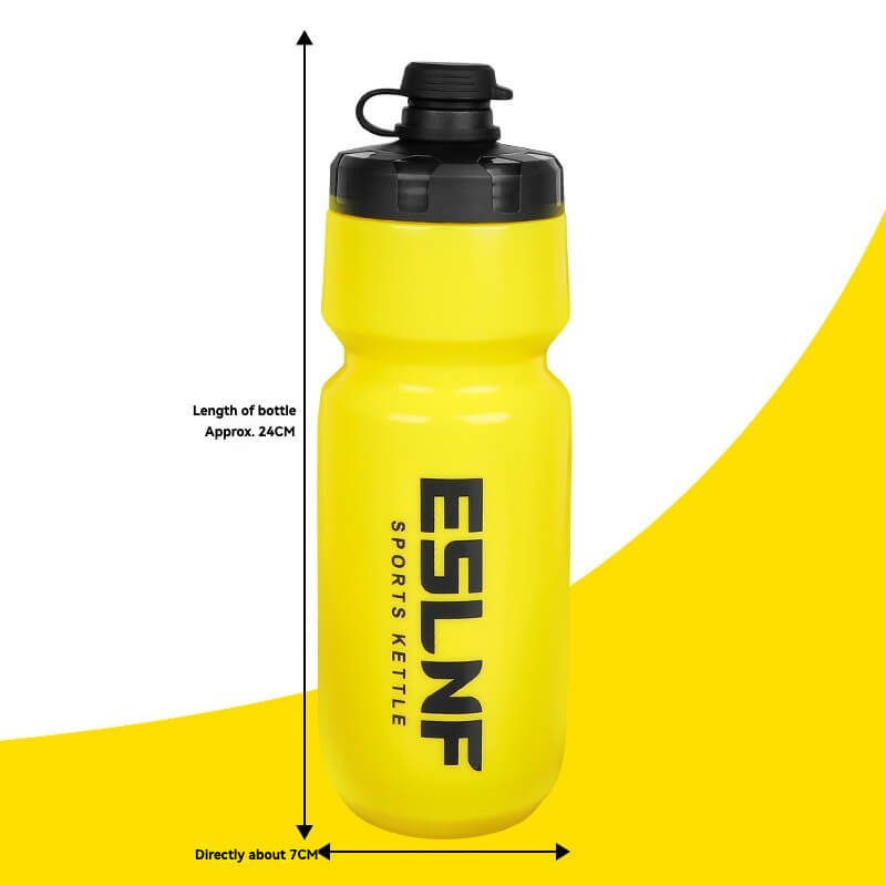 ESLNF 720ml Squeeze Cycling Water Bottle - Food-Grade PP5, Leak-Proof, Wide Mouth, Fits Standard Cage