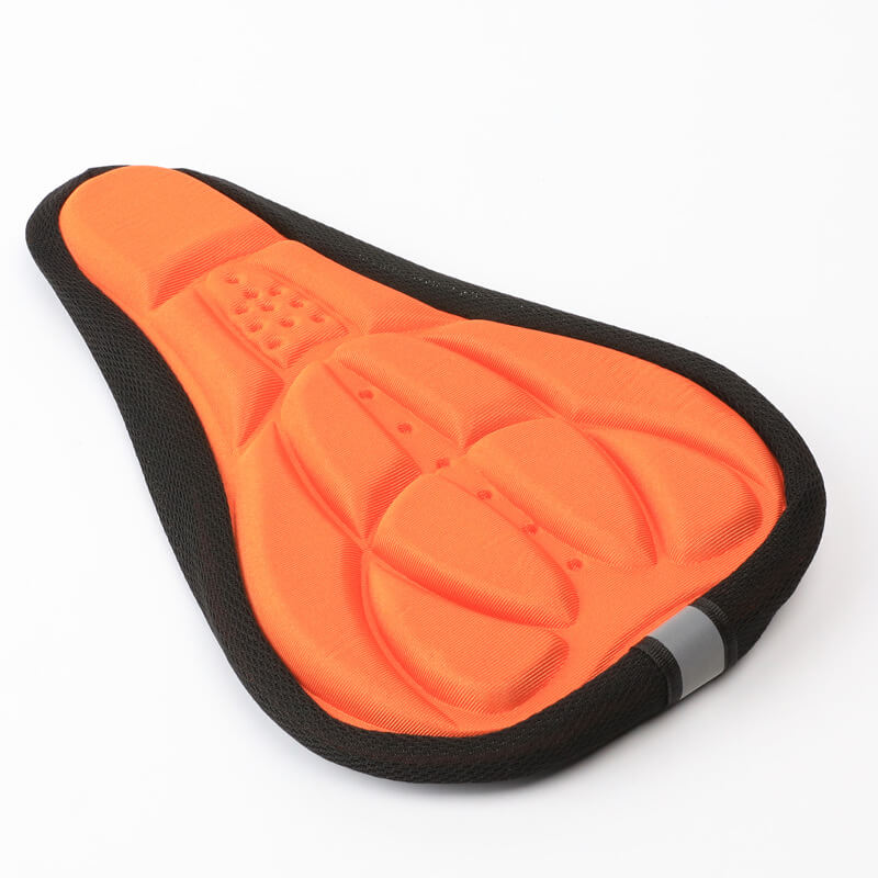 ESLNF 3D Shock-Absorbing Bike Saddle Cover - Breathable, with Reflective Strip, Ergonomic Design