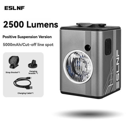 ESLNF Intelligent light-sensitive hanging lamp for bicycles, 2500 lumens long range mountain road bike outdoor riding equipment