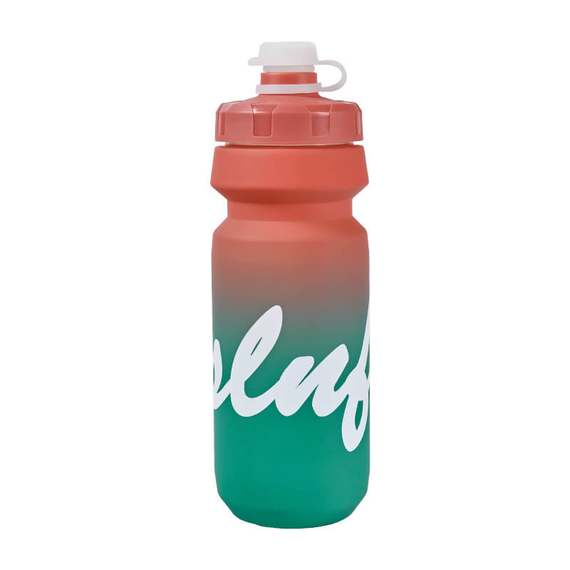 ESLNF 650ml Gradient Cycling Water Bottle - Food-Grade LDPE, Squeeze Spray, 360° Leak-Proof, Fits Standard Cage