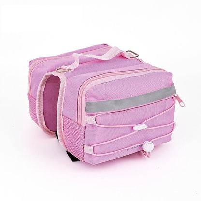 ESLNF Top Tube Bag | Polyester Bike Saddle Bag | Dual-Side Opening Large Capacity