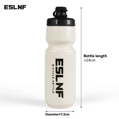ESLNF 720ml Squeeze Cycling Water Bottle - Food-Grade PP5, Leak-Proof, Wide Mouth, Fits Standard Cage