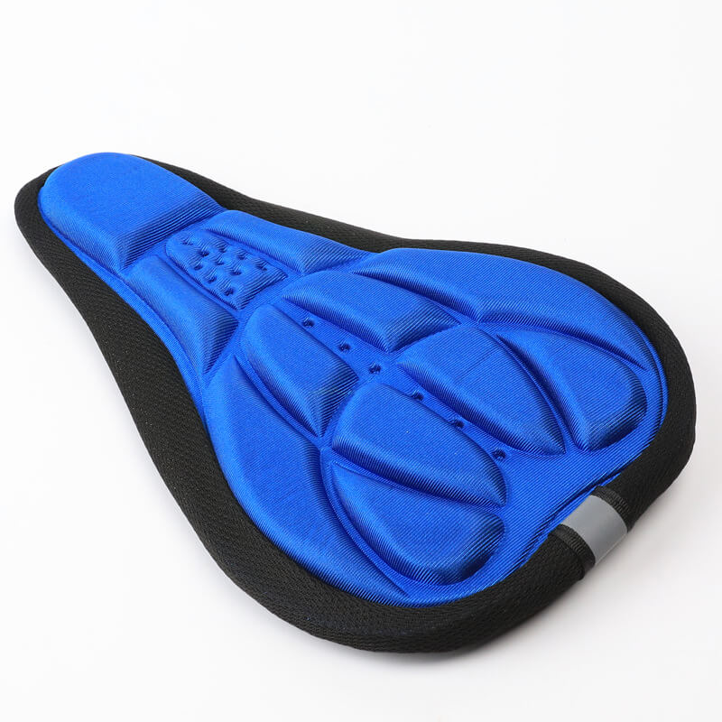 ESLNF 3D Shock-Absorbing Bike Saddle Cover - Breathable, with Reflective Strip, Ergonomic Design