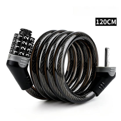 ESLNF Bike Cable Lock | 4 Digit Combination Lock | Anti-Theft Steel Cable Lock