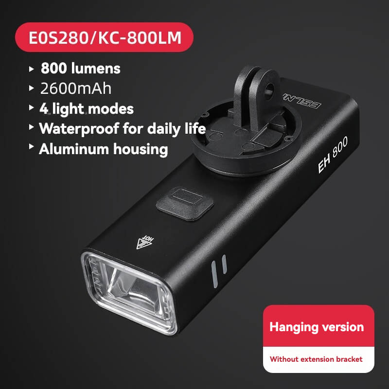 ESLNF High Lumen Bike Front Light - 800LM Aluminum Alloy Rechargeable Bicycle Headlight with 4 Modes, Quick Release & Under Mount