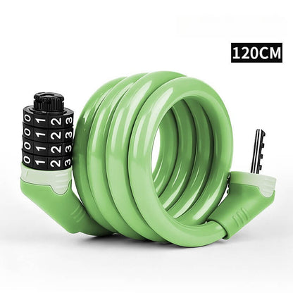 ESLNF Bike Cable Lock | 4 Digit Combination Lock | Anti-Theft Steel Cable Lock