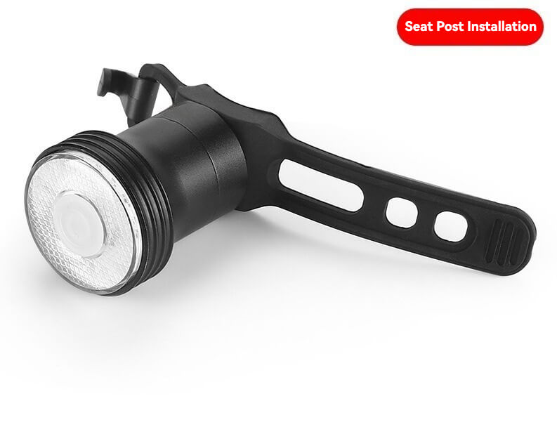 ESLNF Smart Brake Sensor Bike Tail Light - Type-C Fast Charging, IPX5 Waterproof, Aluminum Alloy Body, 5 Modes, Vibration Auto Wake-up, Night Riding Safety Warning Light