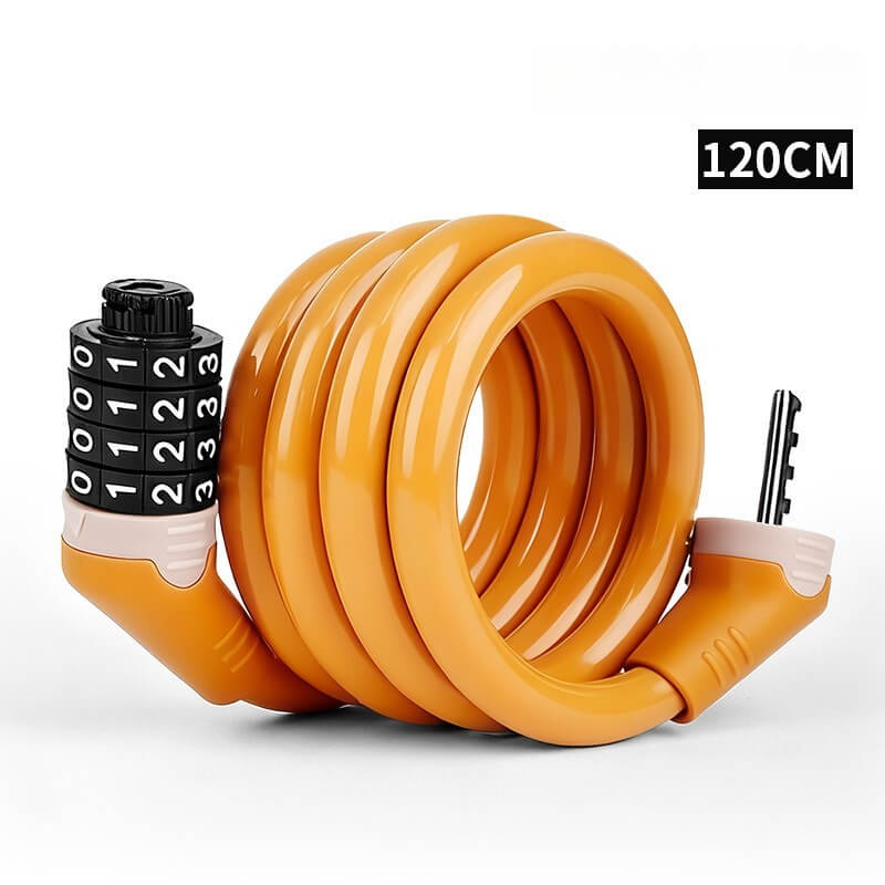ESLNF Bike Cable Lock | 4 Digit Combination Lock | Anti-Theft Steel Cable Lock