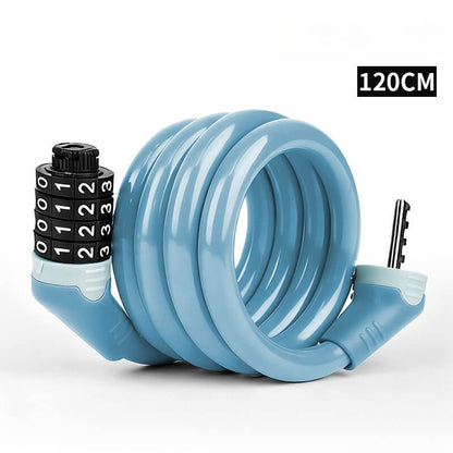 ESLNF Bike Cable Lock | 4 Digit Combination Lock | Anti-Theft Steel Cable Lock